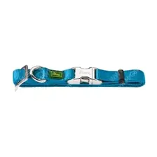Ошейник нейлоновый Hunter ALU-Strong с металлической застежкой, L, 45-65 см, бирюзовый