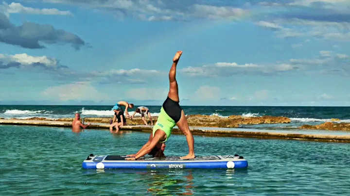 AquaStrong - Water Yoga on Exercise Board