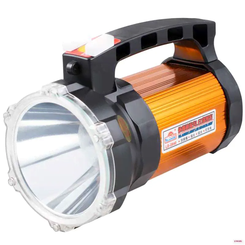 Strong light long shot LED searchlight high power 60W flashlight rechargeable torch waterproof portable lamp Лампы и освещение