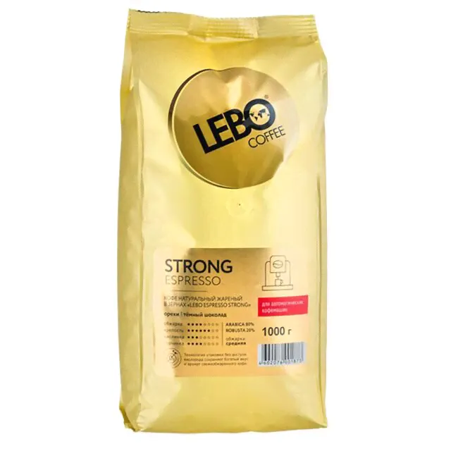 Кофе LEBO STRONG ESPRESSO 1 кг зерно-0