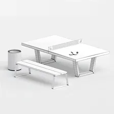 Антивандальный теннисный стол Start Line City Strong Outdoor 60-717 - Городская среда - 3D модель