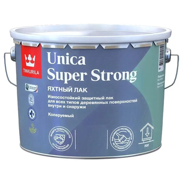 Лак Unica Super Strong EP Tikkurila п/мат. 9 л /1